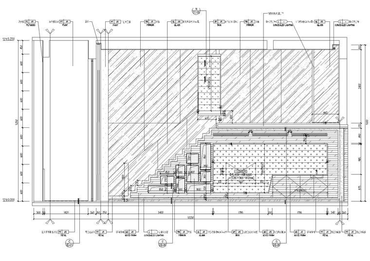 [贵阳]俊发loft办公室装饰施工图+实景拍摄-立面图2