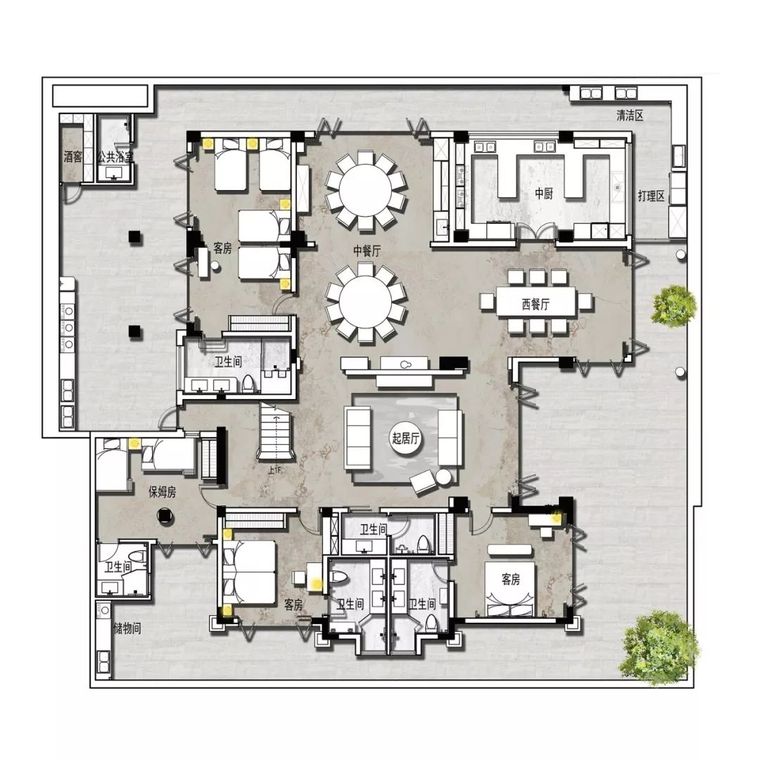 1400㎡当代东方花园别墅，挡不住的风情！_34