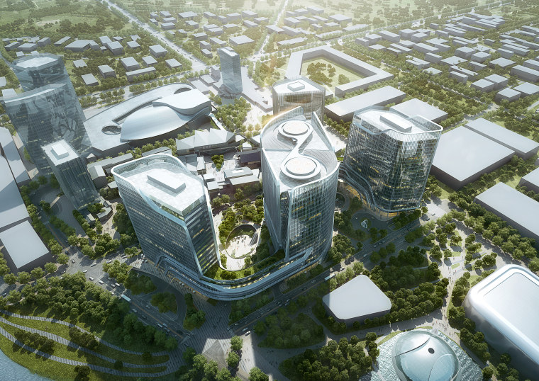 万科九期项目规划方案资料下载-北京颐堤港城市综合体联合办公项目规划方案