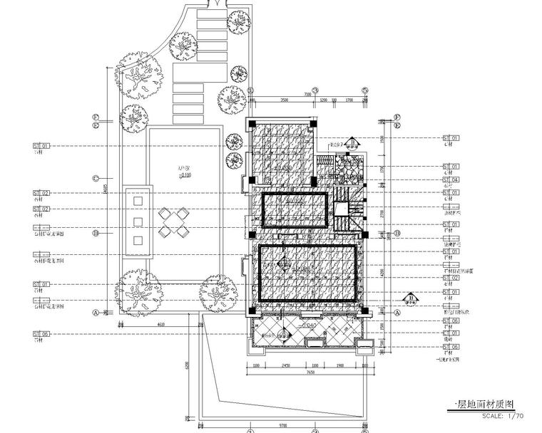 福州金辉半岛别墅B户型样板间装修施工图-4