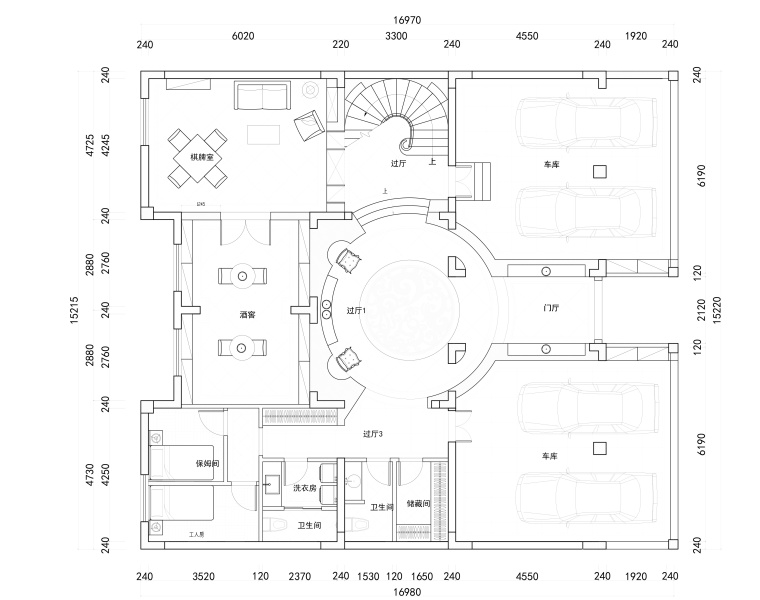 别墅图片室内图资料下载-南浔玫瑰半岛自建别墅室内装修全套施工图