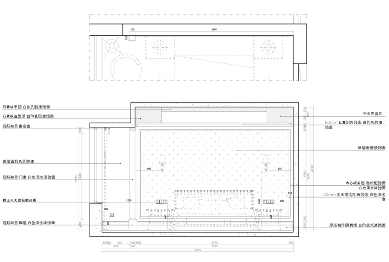 福星惠誉水岸国际一居室样板房装修施工图-主卧立面图_看图王