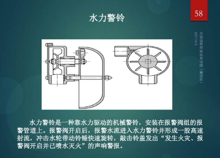 建筑消防设施基础知识（184页详解）-水力警铃