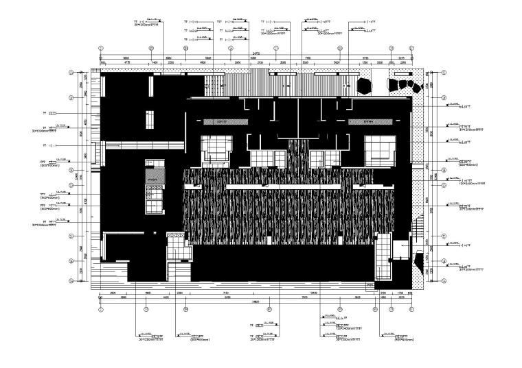 东仓建设-时代天荟会所摄影+CAD全套施工图-首层地面铺贴图