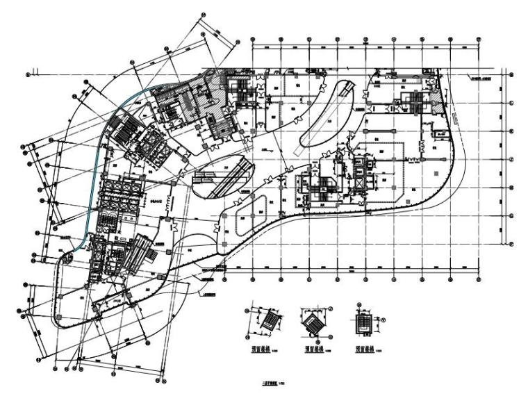 9层建筑结构施工图资料下载-广州某商业广场塔楼建筑结构人防岩土施工图