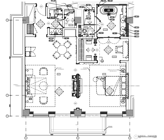 cad欧式平面设计图资料下载-文安希尔顿度假酒店CAD+PDF施工图