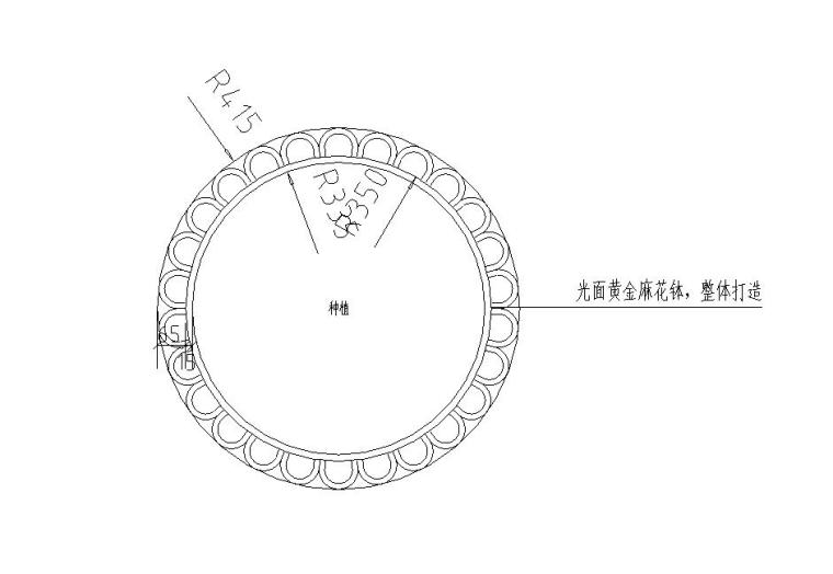 景观花钵模型资料下载-景观细部施工图|高端花钵基座样式二详图