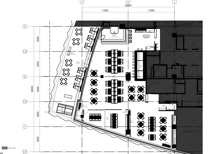 住宅露台施工图设计资料下载-广州Mercato莫卡多露台餐厅与酒吧施工图 