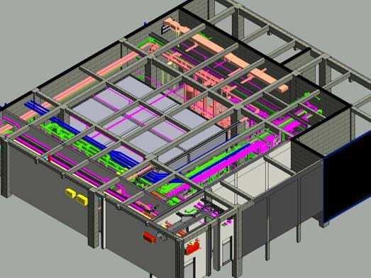 机电BIM项目阶段成果汇报ppt-BIM综合模型（水泵房）