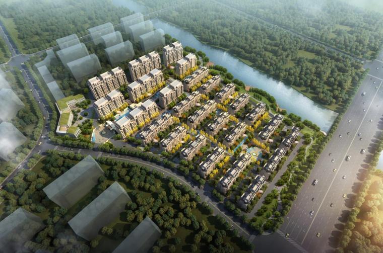 新古典居住区规划设计案例资料下载-[江苏]新古典风格居住区建筑模型设计