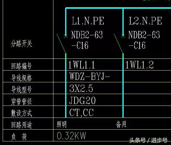 CAD看图技巧，照明配电箱图纸识读，看懂它_6