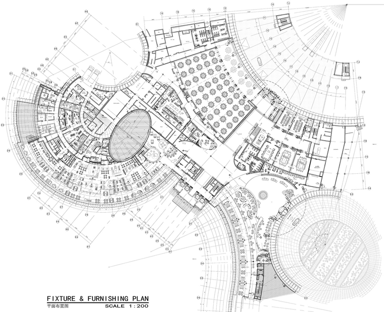 CCD-上海世茂深坑洲际酒店官方摄影 -▼二层平面布置图，2F fixture and furnishing plan