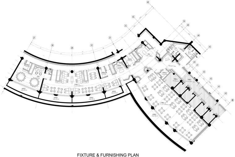 CCD-上海世茂深坑洲际酒店官方摄影 -▼水下餐厅平面图，undersea restaurant plan