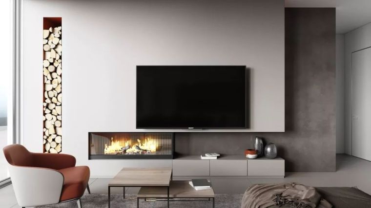 同轴电缆电视改造资料下载-电视背景墙别空着，美观又实用的3种设计