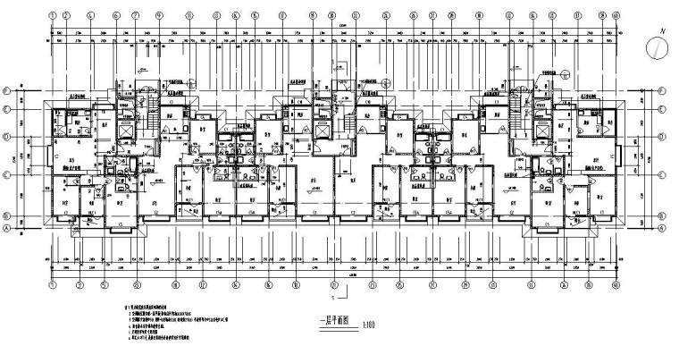 8层电梯住宅楼资料下载-11层3单元每单元2户住宅楼设计图