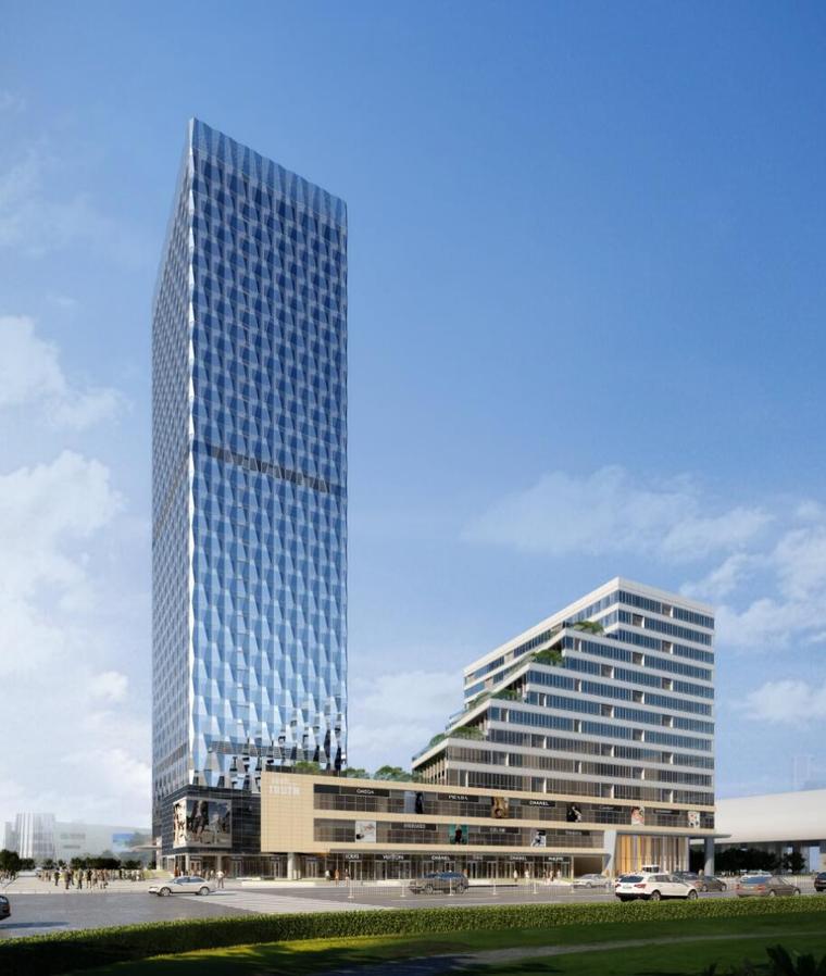 [江苏]超高层商业办公建筑模型设计
