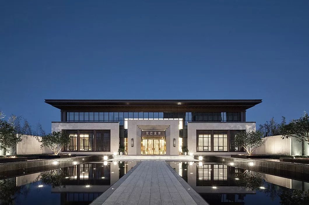 现代水吧cad资料下载-1190㎡中式情调与现代优雅共融的售楼处软装