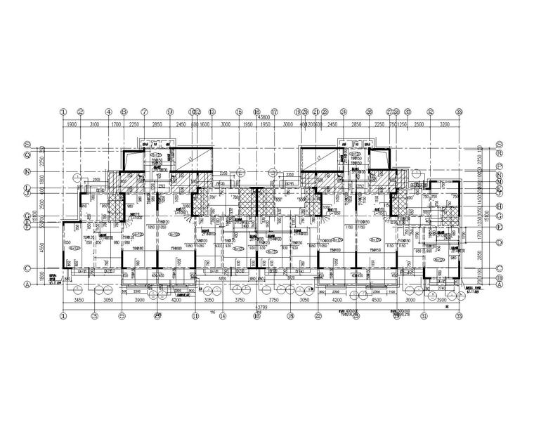 11层剪力墙住宅楼结构施工图-标准层板配筋图