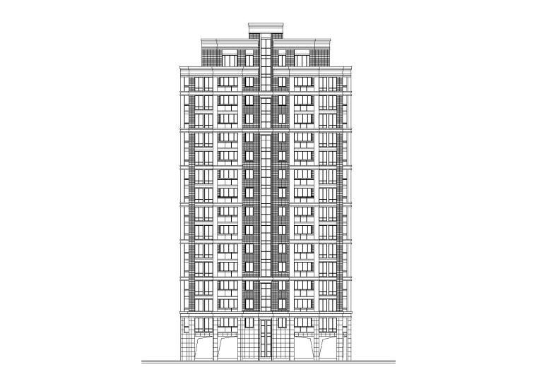 9层一梯两户住宅户型资料下载-高层一梯两户紫桂苑4号住宅楼建筑施工图