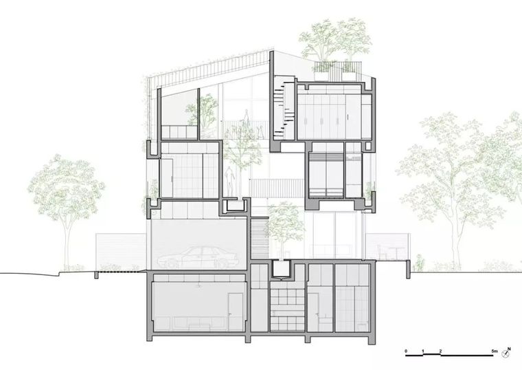 越南胡志明市住宅案例：树屋_17