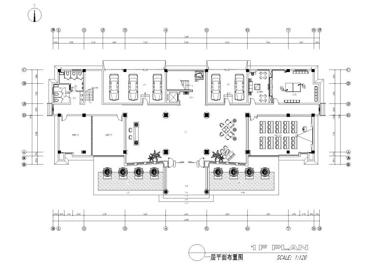 室内装修效果图政府办公资料下载-[江苏]苏州中式办公楼施工图+效果图