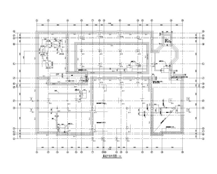 2层框架结构建施工图资料下载-2层框架结构综合楼结构施工图（2015）