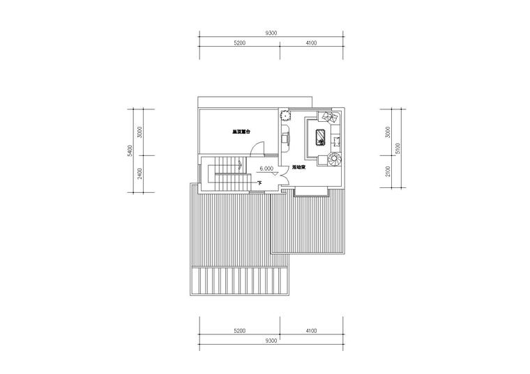 新世纪安居型农村住宅建筑施工图-05安居型农村住宅三层平面图