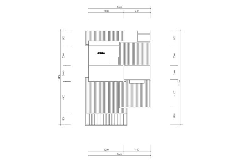 新世纪安居型农村住宅建筑施工图-06安居型农村住宅屋顶平面图