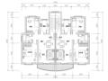多套高层一梯两户户型平面图（CAD）