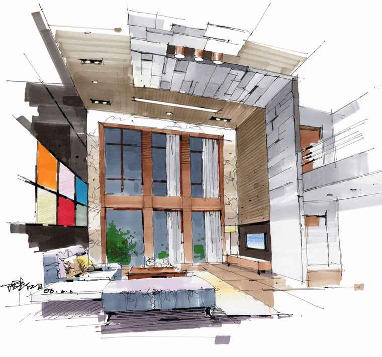 51张陈红卫马克笔手绘(2)