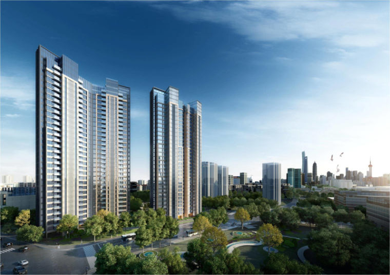 曼哈中性风格公寓资料下载-[上海]现代风格公寓建筑模型设计 