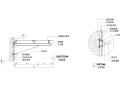 室内节点剖面（点式玻璃，吊杆节点等）