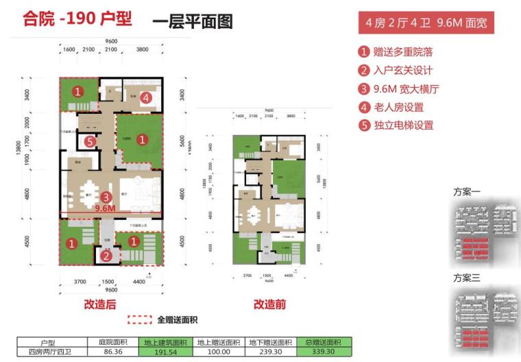 [四川]新中式风格豪宅建筑规划设计 -合院 -190 户型