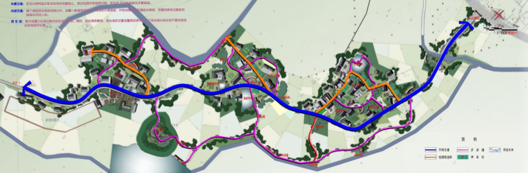 [四川]仁寿太清村生态乡村旅游新村规划图-仁寿县太清村旅游新村规划交通分析图