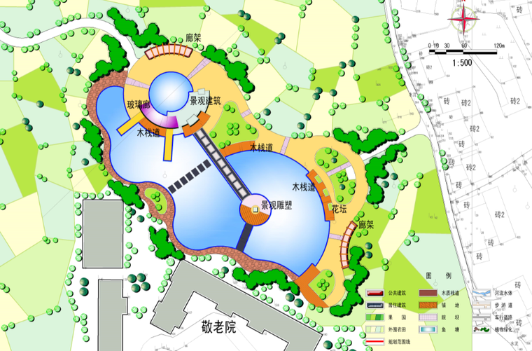 [四川]仁寿太清村生态乡村旅游新村规划图-仁寿县太清村旅游新村规划太极湖景区