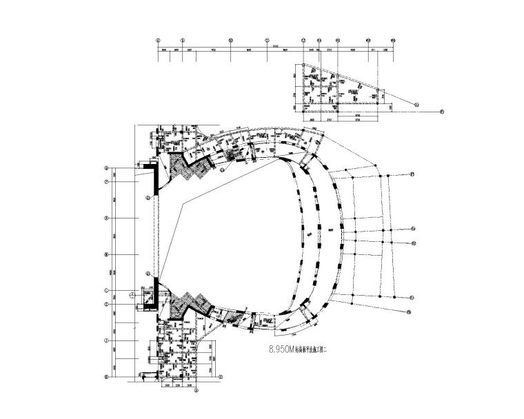 上海保利大剧院建筑结构材料资料下载-4层框剪结构大剧院建筑结构施工图（2013）