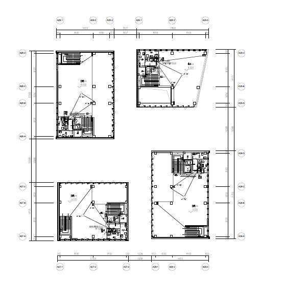 商务办公楼建筑施工图设计资料下载-上海商务区办公楼组团及地库电气施工图