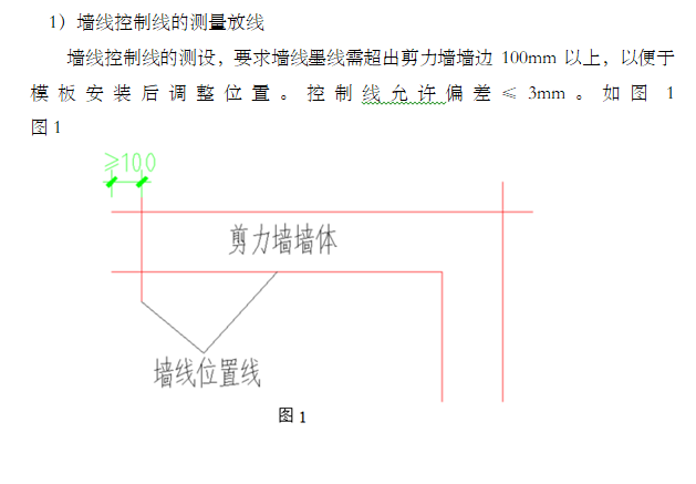 墙柱控制线图片