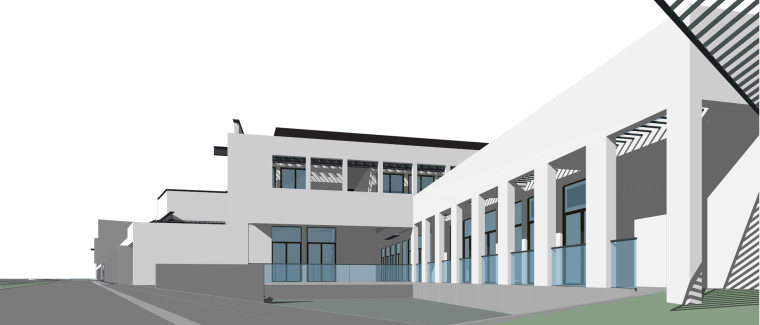 [广东]知名地产第五园商业街建筑模型设计-深圳知名地产第五园商业街部分 (20)