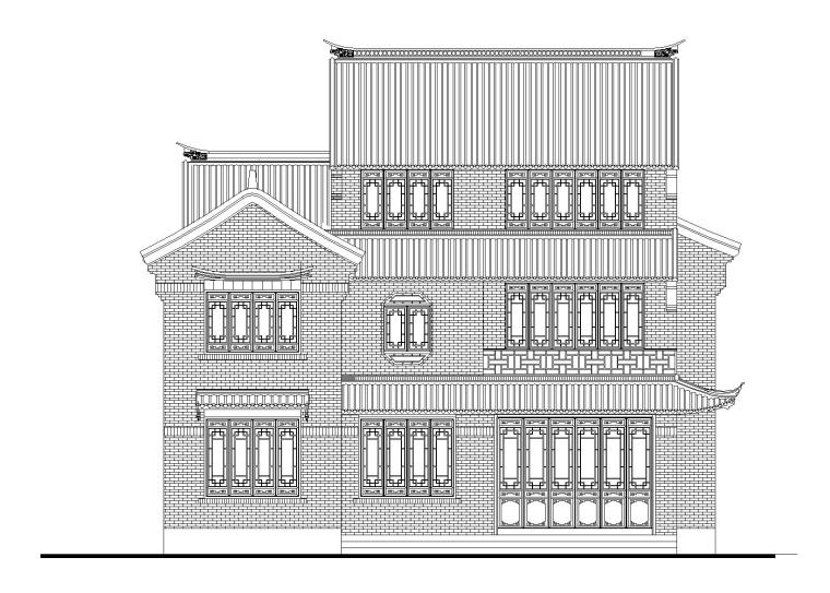 别墅建筑施工图图纸下载资料下载-淮安河下古镇别墅区建筑施工图