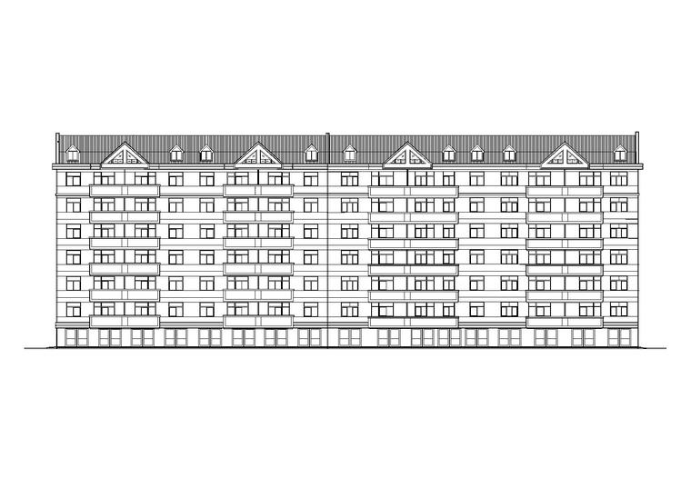 宿舍楼建筑图平面布置图资料下载-多层舒适三室一厅户型阁楼宿舍楼建筑施工图