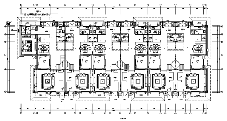 四层居住建筑施工图资料下载-天津低层联排别墅住宅及配套强弱电施工图