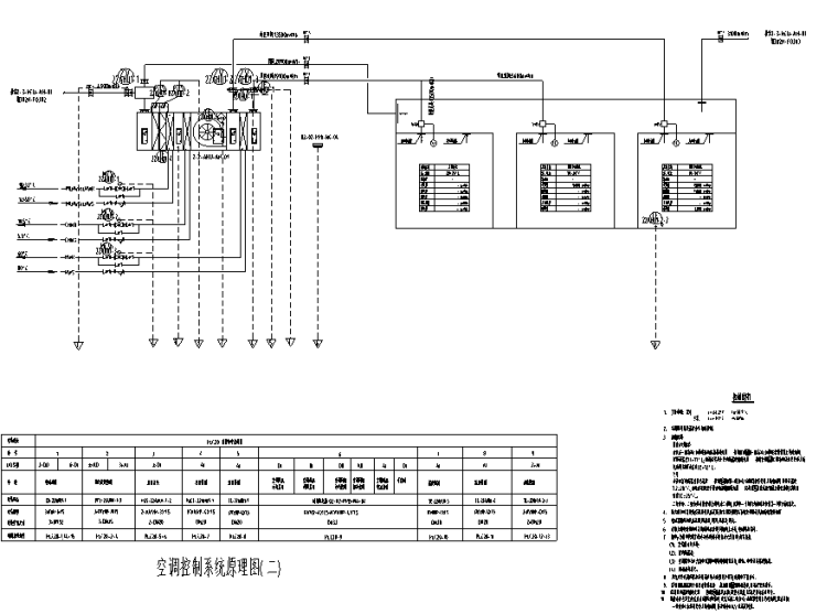 山东德州工业厂房电气及自控专业施工图-空调自控原理图