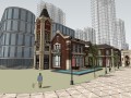 [上海]万科欧式风格风情街建筑模型设计