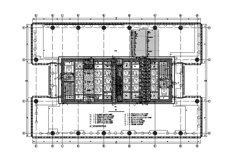 天津超高层银行金融建筑强弱电施工图-弱电平面图