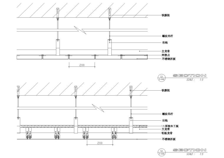 轻钢龙骨隔墙大样做法资料下载-节点分析9：轻钢龙骨吊顶