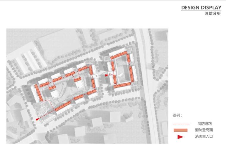 [重庆]现代山地小高层洋房豪宅 左右建筑-消防分析