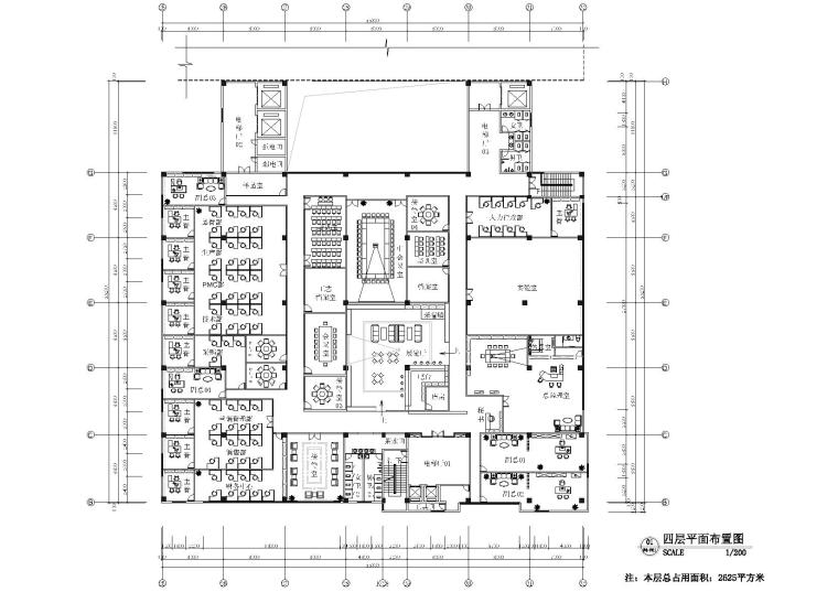 科技室内效果图资料下载-JDW科技园厂房工程装饰设计施工图+效果图