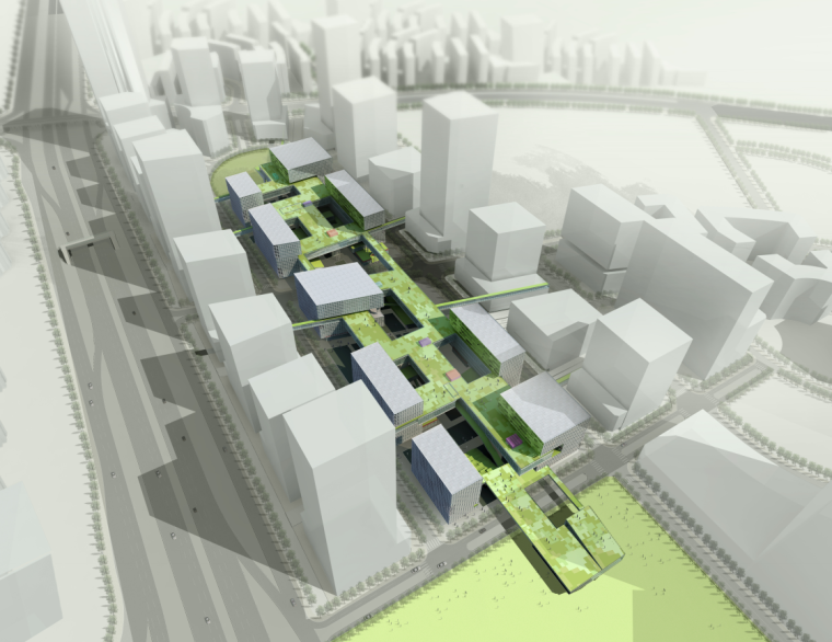 怎样快速学会软件抽筋资料下载-[广东]软件产业园区建筑方案设计文本