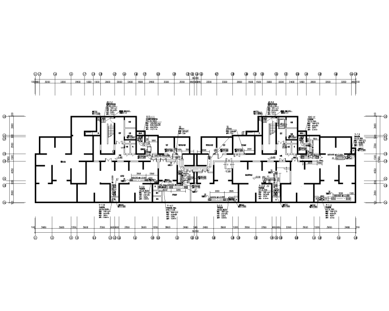 北方住宅楼cad资料下载-两幢32层住宅楼暖通设计完整CAD施工图